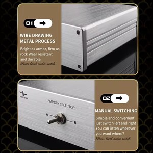 YYAUDIO HIFI AMP Switcher Lossless Gold Plated Terminal Amplificador Conversión <span class=keywords><strong>de</strong></span> <span class=keywords><strong>audio</strong></span> - Product Image 5