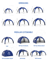 Fabricants de tentes gonflables personnalisées en Chine tente pliante gonflable scellée à l'air Impression par transfert de chaleur tente gonflable étanche à l'air
