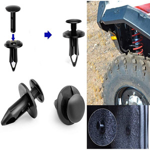 Clips Universales para Revestimiento de Guardabarros JD84 de Nylon Negro para Reparación y Reemplazo de Vehículos Toyota y Honda - Product Image 1