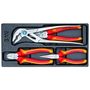 GEDORE - 1733079 Juego de alicates VDE en módulo ES-EAN 4010886840450 JUEGOS DE HERRAMIENTAS DE ELECTRICIDAD Y ELECTRÓNICA - Product Image 1