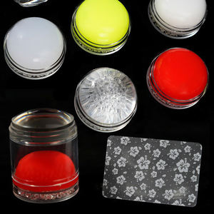 Transparent Visible Corps Ongles Art <span class=keywords><strong>Stamper</strong></span> Clair Français Pointe Timbre Double Tête Silicone Nail <span class=keywords><strong>Stamper</strong></span> - Product Image 3