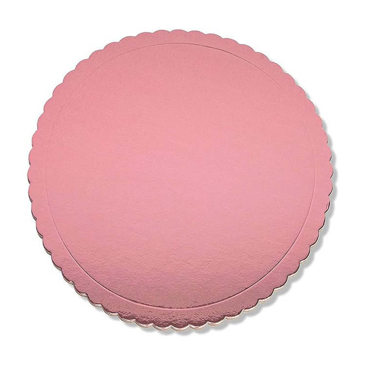 2mm 3mm Gold Card Gray Board Food Grade Round Round Paper Cake Base Gold Paper Cake Board Wedding Party Paper Plates Bowls