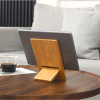 Support de téléphone et tablette créatif et minimaliste en bois, polyvalent, pour bureau et chevet, style paresseux