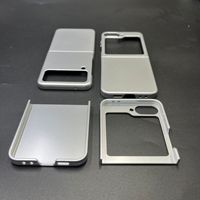 Coque de protection personnalisée en argent mat pour Galaxy Z Flip 7 Coque arrière de téléphone portable rigide pour Samsung Z Flip 6