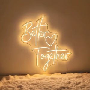 Letreros LED de neón personalizados Color RGB Letreros para eventos de boda personalizados Letrero de luces de neón Acrílico - Product Image 1