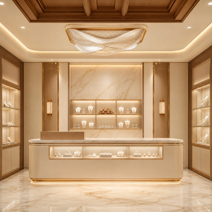 Muebles de Exhibición para Tiendas de Lujo, Unidad de Exhibición de Metal, Madera y Vidrio para Joyería, Accesorios y Artículos de Lujo - Product Image 2