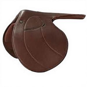 Selle d'équitation synthétique marron faite à la main, style anglais, marque ASHMIRA EQUESTRIAN, couleurs et tailles personnalisables, haute qualité - Product Image 1
