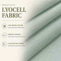 Tissu en Lyocell Pur Haut de Gamme 95 GSM Sergé Tissé, Respirant, Largeur 150 cm, Idéal pour Jupes et Vêtements – Vente en Gros
