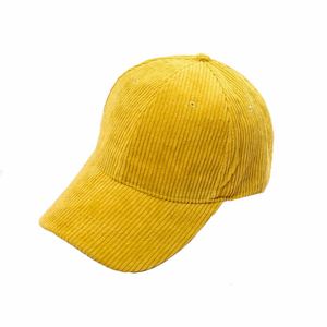 Gorro de Béisbol de Pana con Rayas Verticales de Color Sólido, Gorro Deportivo Informal Cálido para Otoño e Invierno, Gorro de Béisbol Personalizado para Mujer - Product Image 2