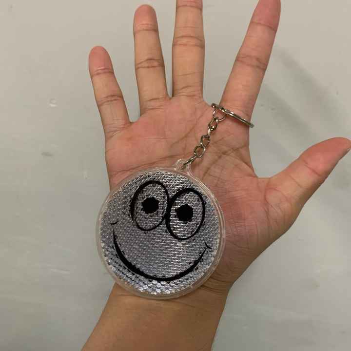 Diffraction Grating Keychain High Visibility Safety Custom Shape Acrylic Reflective Keychains ...