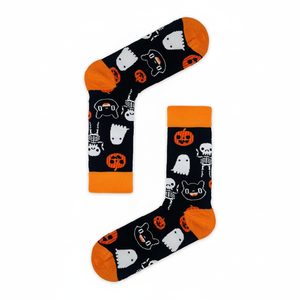 Ghost Halloween <b>Socks</b> Breathable <b>Warm</b> One-Size Nylon <b>Socks</b> Seamless Disposable Design Transparent Bows Cartoons for Daily Winter - Product Image 2