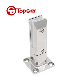 Ringhiera in <span class=keywords><strong>Vetro</strong></span> Senza Telaio per Piscina Esterna Moderna in Acciaio Inox 304 <span class=keywords><strong>con</strong></span> Supporto Regolabile e Gradini - Product Image 3