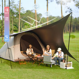 Vidalido Sunming Camping en plein air Protection contre la pluie et le soleil épaissie Portable pliant famille tente à auvent professionnelle - Product Image 2