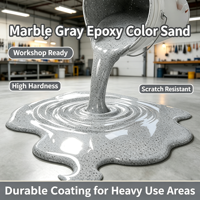Peinture de sol en résine époxy écologique à effet sable coloré, auto-nivelante et antidérapante, fournie directement par l'usine