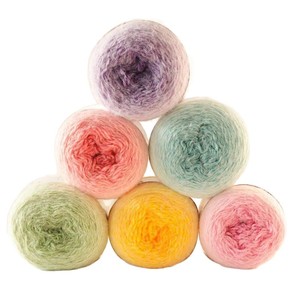 Gradient Crochet Yarn Ball 200g Spun Acrylic Fancy Yarn For Blanket Hat Scarf Crafting - Product Image 5