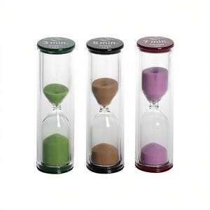 Tea-Time Hourglass Set Of 3 8cm 2.3cm For Green Black Herbal Tea Timing - Product Image 2
