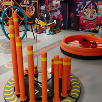 Parc de jeux intérieur personnalisé tout-en-un haut de gamme, conçu pour une utilisation multi-activités, avec trampoline et mur d'escalade pour tous les âges