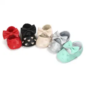 Оптовая продажа, детская обувь для малышей, обувь для маленьких девочек, обувь для первых шагов, Милая принцесса, нескользящая Мягкая Нескользящая детская обувь для новорожденных