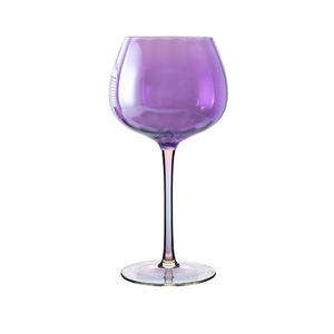 Taças de vinho coloridas roxas de haste longa, preço direto de fábrica, em promoção, para decoração de casamento - Product Image 1