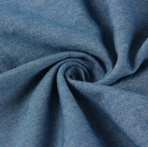 Custom Wholesale Henry Textiles Woven 100% Cotton Pure Denim Fabric For Fashion Jeans Dress Stock Lot