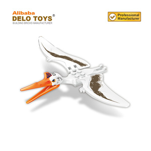 De construcción de plástico ladrillos Pterosaurio con patrón de el Jurásico dinosaurio serie bloque de juguetes para los niños (DE236D) - Product Image 6