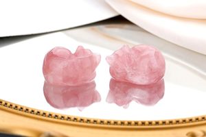 ขายส่งรูปปั้นแมวแกะสลักจากโรสควอตซ์ขนาด <span class=keywords><strong>2</strong></span> นิ้ว ขัดเงา น่ารัก ของขวัญบำบัดรักษาสำหรับผู้หญิง ตกแต่งสำนักงานและบ้าน ของตกแต่งโต๊ะทำงาน - Product Image 2