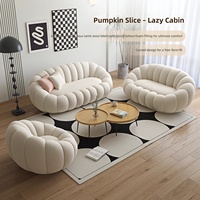 Ensemble de canapés bulles 3 places et 1 place en tissu compressé nid d'abeille, canapé nuage moderne, mobilier de salon modulaire pour la maison