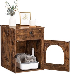Meuble <span class=keywords><strong>de</strong></span> <span class=keywords><strong>toilette</strong></span> <span class=keywords><strong>pour</strong></span> <span class=keywords><strong>chat</strong></span> sur mesure en gros, table d'appoint, <span class=keywords><strong>maison</strong></span> <span class=keywords><strong>pour</strong></span> <span class=keywords><strong>chat</strong></span>, armoire à litière dissimulée <span class=keywords><strong>avec</strong></span> <span class=keywords><strong>tiroir</strong></span> - Product Image 4