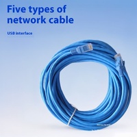 Baoxun kabel Jumper jaringan serat Super, Jumper Router Link Line Rj45 dengan kabel untuk konektivitas jaringan