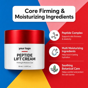 Crème Raffermissante Marque Blanche : Réduit les Rides, Affine la Texture, Hydratation Quotidienne à Absorption Rapide, Crème Visage Liftante aux Polypeptides - Product Image 6