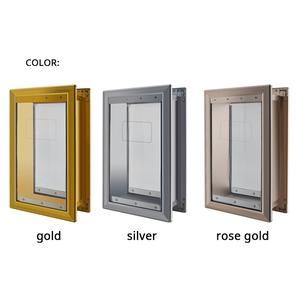 <span class=keywords><strong>Porte</strong></span> moderne <span class=keywords><strong>pour</strong></span> animaux de compagnie en alliage d'aluminium épais <span class=keywords><strong>pour</strong></span> gros chiens installable au mur - Product Image 2