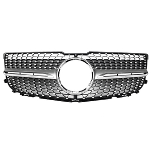 Grille de pare-chocs avant GLK260 300 350 facile à installer, style étoile ABS noir/chrome pour GLK X204 2013-2015 - Product Image 2