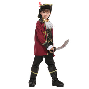 Costume de <span class=keywords><strong>pirate</strong></span> pour enfants, vêtements de fête, costume de capitaine <span class=keywords><strong>des</strong></span> Caraïbes pour garçons, déguisement COS - Product Image 3