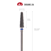 SHUANGJIA foret à ongles en carbure de tungstène 3/32 4mm mèches propres à cuticules coupe-manucure et Kit de perceuse outils de manucure essentiels