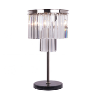 Mini lampe de table de lecture moderne en cristal chromé électrique LED pour hôtel, décoration, luxe, pour les détaillants