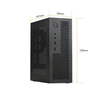 Boîtier d'ordinateur Mini ITX 1U de haute qualité, haute efficacité, prend en charge l'alimentation 1U et la carte mère Mini ITX