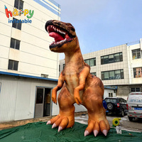 Modèle de dinosaure gonflable géant de 5 m de haut pour la publicité extérieure, exposition dans un parc à thème jurassique, accessoires gonflables animaux