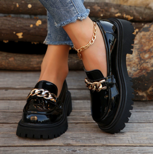 Nuevos Mocasines de Mujer Talla Grande 2026, Zapatos de Punta Redonda con Boca Poco Profunda y Suela Gruesa - Product Image 2