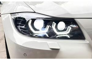 Fari anteriori a LED modificati per <span class=keywords><strong>BMW</strong></span> <span class=keywords><strong>Serie</strong></span> <span class=keywords><strong>3</strong></span> E90 2005-2012 con luci diurne a LED e lente laser, plug and play. - Product Image 5