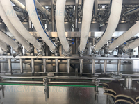 Machine de remplissage automatique à 8 buses à piston pour liquides à haute viscosité : shampoing, après-shampoing, crème pour les mains, savon liquide pour la vaisselle