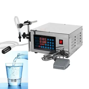 double-head CNC liquid filling machine liquor milk mineral water edible oil semi-automatic quantitative filling machine