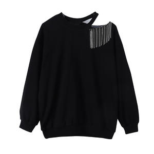 Pull à franges rose bonbon tendance pour fille 2021, noir, 5-15 ans - Product Image 5