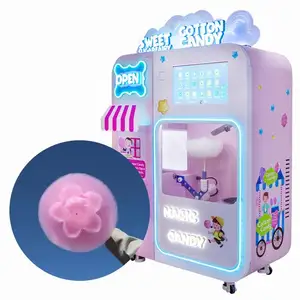 Automatic Candy Press Vending Machine To Make Cotton Candy Mixer Machine