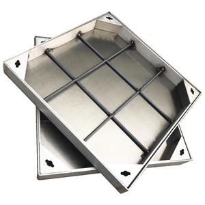 Tapa de alcantarilla personalizada de acero inoxidable 316, servicios de fundición 400x400 para la fabricación de tapas de alcantarillas - Product Image 1