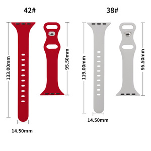 Correa <span class=keywords><strong>de</strong></span> Reloj Deportiva Delgada <span class=keywords><strong>de</strong></span> Silicona para Relojes con Ancho <span class=keywords><strong>de</strong></span> Correa <span class=keywords><strong>de</strong></span> 41 mm, Diseño <span class=keywords><strong>de</strong></span> Hebilla a Presión y Bucle Deportivo - Product Image 3