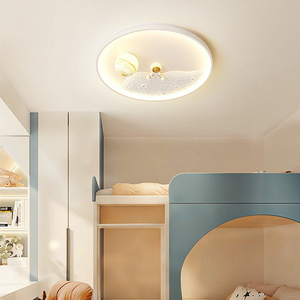 Lumière de <span class=keywords><strong>chambre</strong></span> d'astronaute spatial, télécommande, variateur d'intensité, luminaire de <span class=keywords><strong>chambre</strong></span> Kis, 50 cm, 45 W, protection des yeux, plafonnier LED - Product Image 1