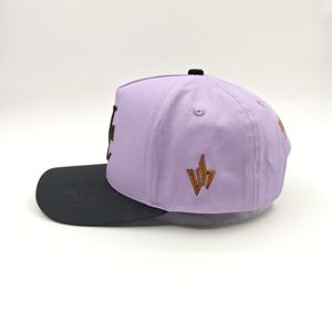 Casquette de baseball Oxford à 5 panneaux avec logo personnalisé, motif à pois brodé, couleurs et tailles personnalisées de haute qualité - Product Image 5