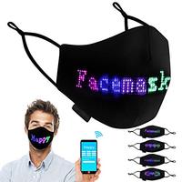 Masque d'animation de texte à LED Bar Dance Party Full Color LED Display Light Mask LED Advertising Anti-bacterial Mask