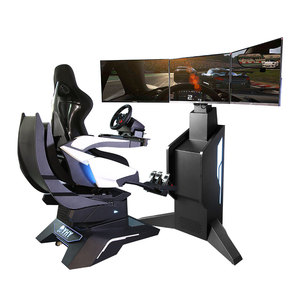 Yhy tất cả-hợp kim nhôm chỉ đạo Wheel AR thiết bị 32 inch màn hình 3 DOF chuyển động <span class=keywords><strong>4D</strong></span> xe chơi game VR đua mô phỏng - Product Image 1