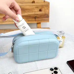 Bolsa de silicone de silicone macia à prova d'água para mulheres e crianças, bolsa de luxo personalizada de grande capacidade